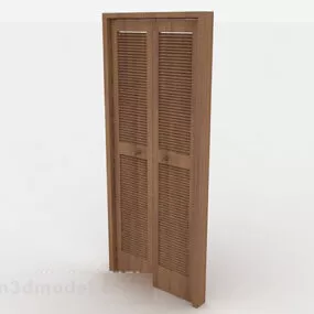 Modern Minimalist Wooden Door 3d model