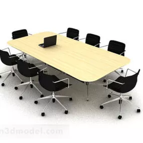 Modern Office Conference Tables And Chairs 3d model