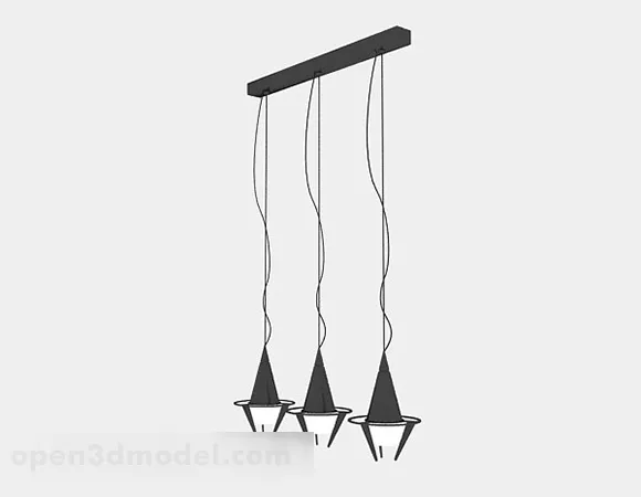 Modern Personality Chandelier 3d model Modern Personality Chandelier 3d model