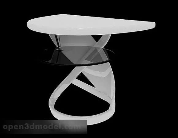Modern Dining Table Twist Leg 3d model Modern Dining Table Twist Leg 3d model