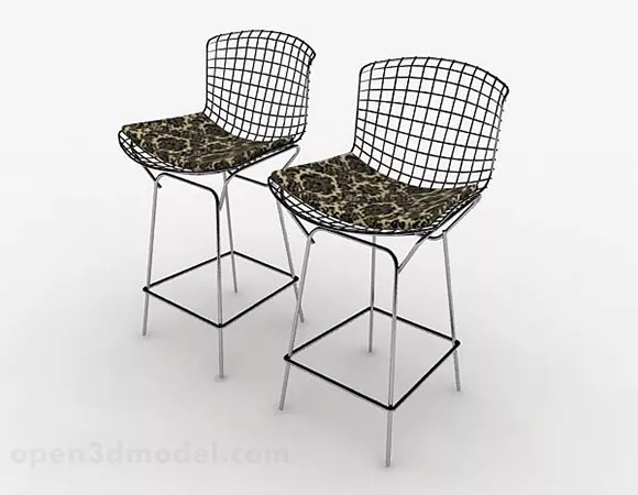 Modern Personality Leisure High Chair 3d model Modern Personality Leisure High Chair 3d model