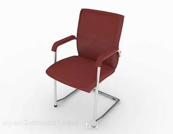 Modern Red Minimalist Leisure Chair 3d model Modern Red Minimalist Leisure Chair 3d model