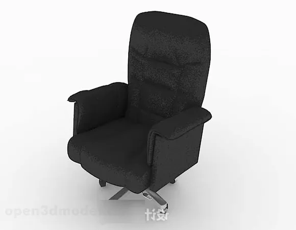 Modern Roller Skate Black Chair 3d model Modern Roller Skate Black Chair 3d model