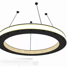 Modern Round Living Room Chandelier 3d model