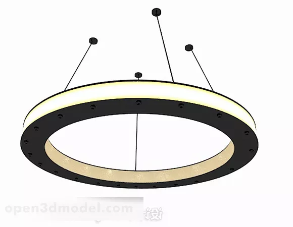Modern Round Living Room Chandelier 3d model Modern Round Living Room Chandelier 3d model