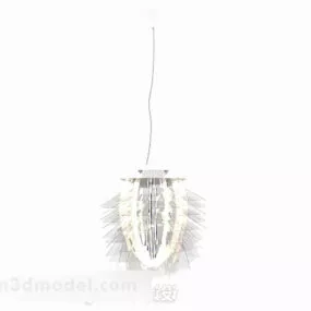 Modern Single Crystal Chandelier 3d model