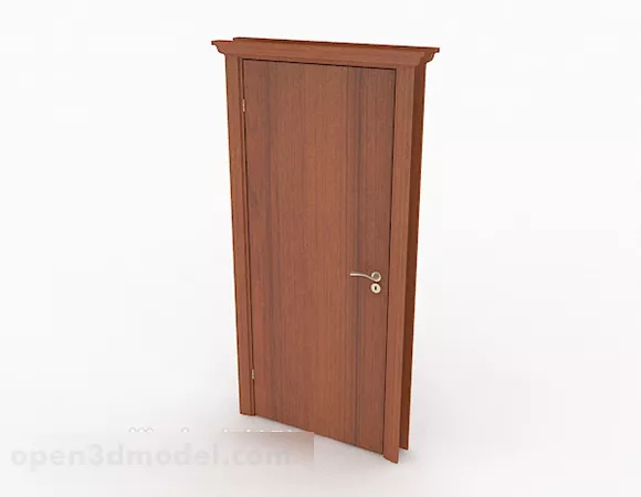 Modern Solid Wood Simple Room Door 3d model Modern Solid Wood Simple Room Door 3d model
