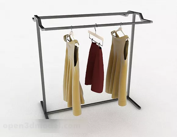 Modern Stainless Steel Drying Rack 3d model Modern Stainless Steel Drying Rack 3d model