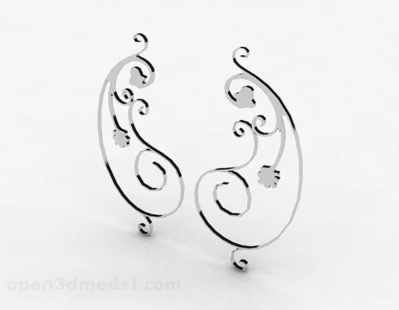 Modern Stainless Steel Iron Flower 3d model Modern Stainless Steel Iron Flower 3d model