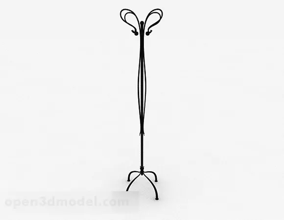 Antique Wood Hanger 3d model