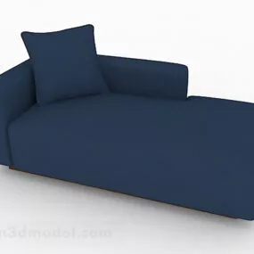 Modern Style Blue Leisure Sofa 3d model