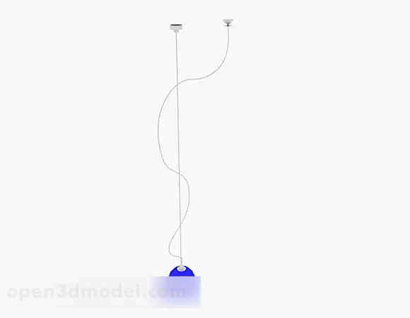 Modern Style Blue Spherical Chandelier 3d model Modern Style Blue Spherical Chandelier 3d model