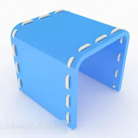 Modern Blue Stool 3d model
