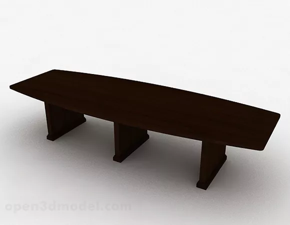 Modern Style Brown Coffee Table 3d model Modern Style Brown Coffee Table 3d model
