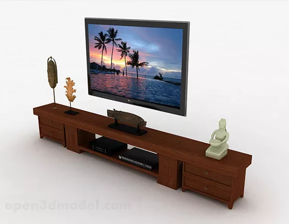 Vintage Television 1990s 3d model