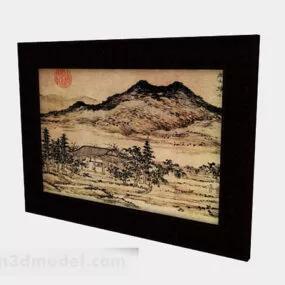 Modern Style Home Painting Frame 3d model
