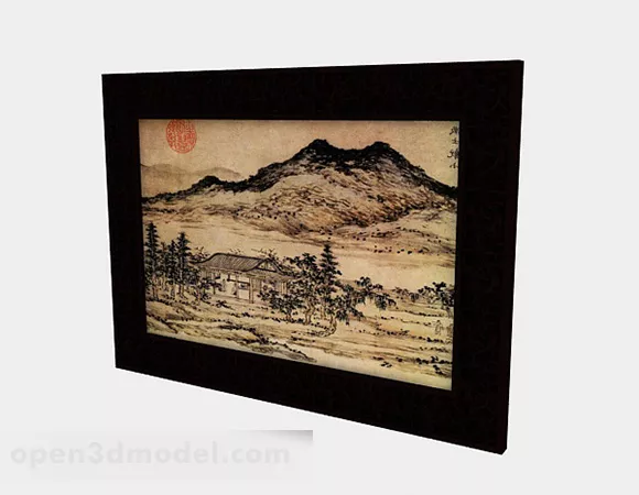 Modern Style Home Painting Frame 3d model Modern Style Home Painting Frame 3d model