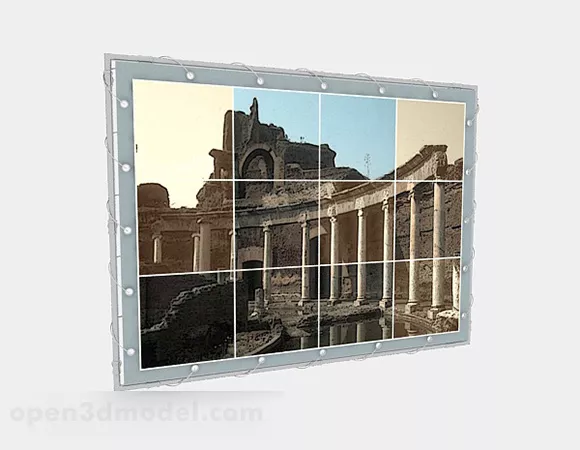 Modern Home Painting 3d model Modern Home Painting 3d model