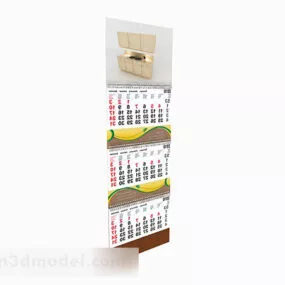 Modern Style Calendar 3d model