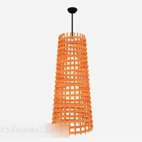 Modern Columnar Hollow Shape Chandelier 3d model