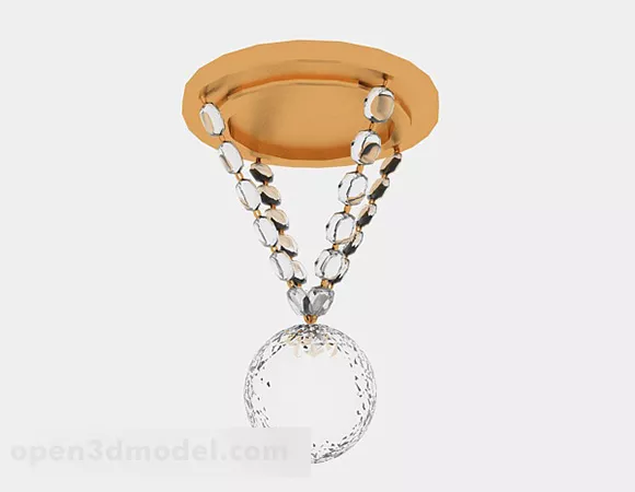 Modern Style Crystal Ball Chandelier V1 3d model Modern Style Crystal Ball Chandelier V1 3d model