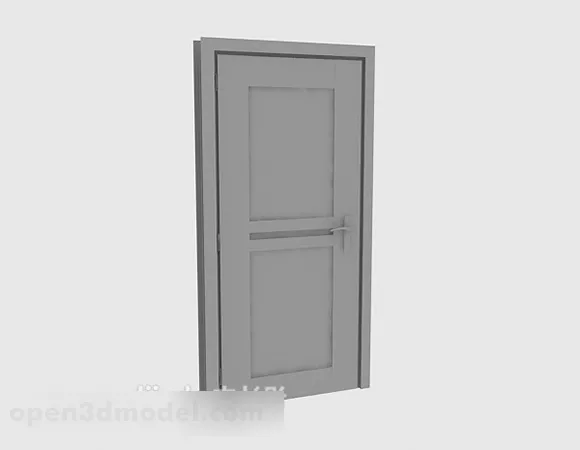 Modern Style Single Door 3d model Modern Style Single Door 3d model