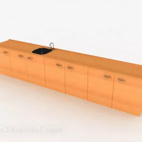 Modern Style Font Cabinet 3d model
