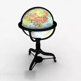 Modern Style Desk Globe 3d model