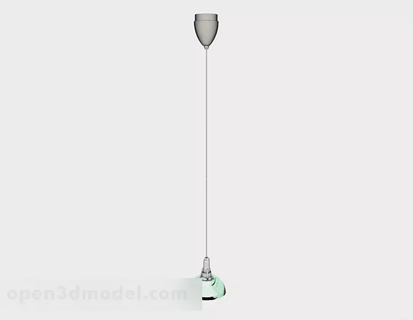 Modern Green Crystal Chandelier 3d model Modern Green Crystal Chandelier 3d model
