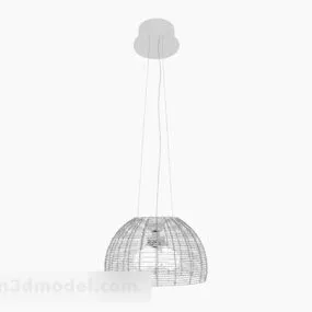 Modern Hemispherical Hollow Chandelier 3d model