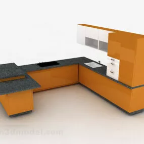 Modern Home Kitchen Cabinet 3d model