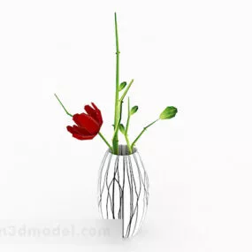 Modern Vase Plant Home Decoration 3d model