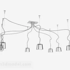 Modern Style Irregular Shape Chandeliers 3d model