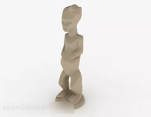 Animated Chinese Boy 3d model