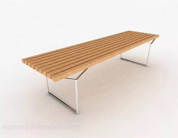 Modern Light Wood Stool 3d model Modern Light Wood Stool 3d model