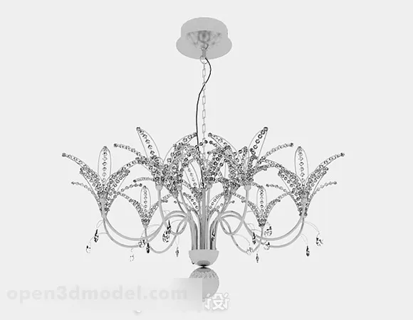 Pink Lily Flower 3d model