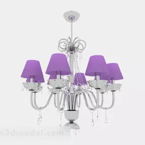 Modern Living Room Crystal Chandelier 3d model