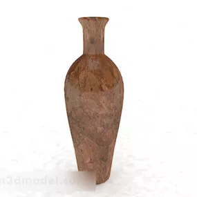Marble Pattern Big Belly Vase 3d model