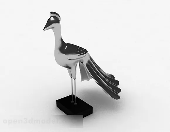 Cute Penguin Bird With Rigged 3d model