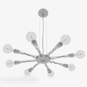 Modern Style Metal Chandelier 3d model