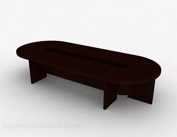 Modern Style Oval Conference Table 3d model Modern Style Oval Conference Table 3d model
