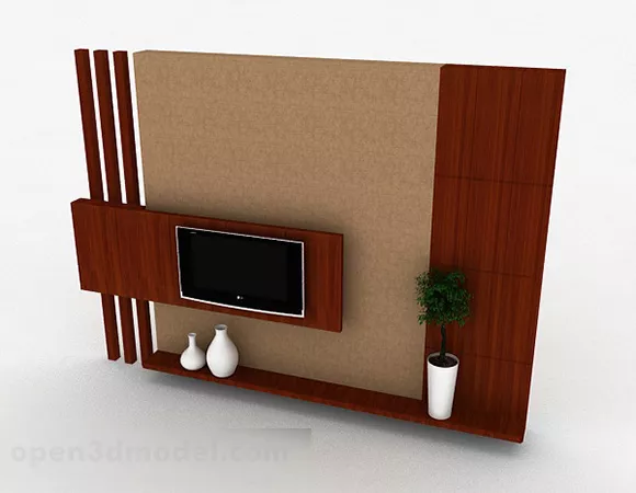 Modern Personalized Wooden Tv Cabinet 3d model Modern Personalized Wooden Tv Cabinet 3d model