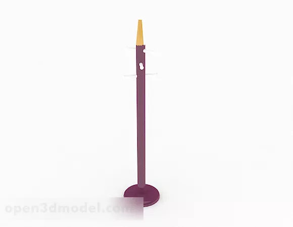 Modern Style Purple Hanger 3d model Modern Style Purple Hanger 3d model