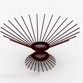 Modern Style Red Home Decoration 3d model