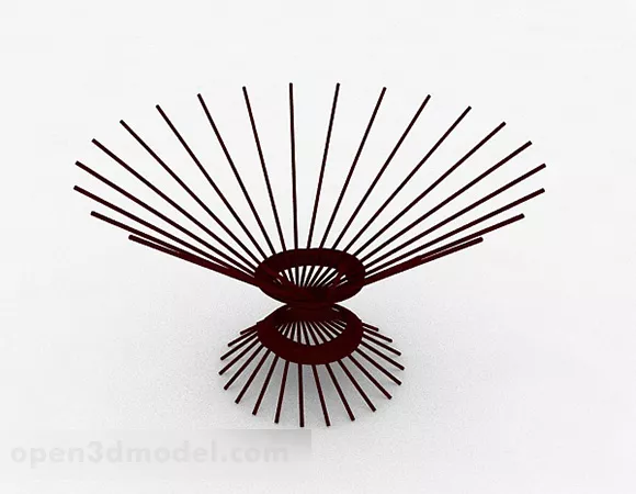 Modern Style Red Home Decoration 3d model Modern Style Red Home Decoration 3d model