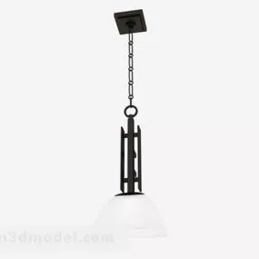 Modern Single Living Room Chandelier 3d model