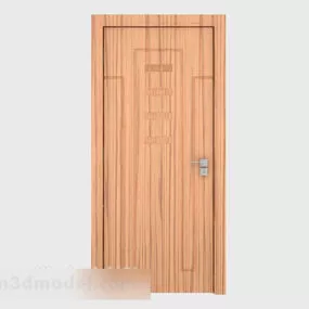 Modern Style Solid Wood Room Door 3d model