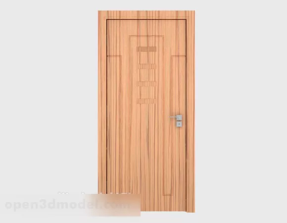 Modern Style Solid Wood Room Door 3d model Modern Style Solid Wood Room Door 3d model