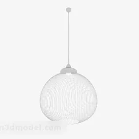 Modern style spherical hollow chandelier 3d model