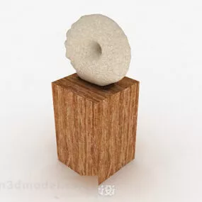 Stone Ring Decoration 3d model